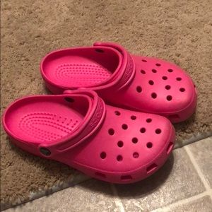 Size 8 pink crocs